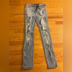 Hollister women’s super skinny high rise jeans
